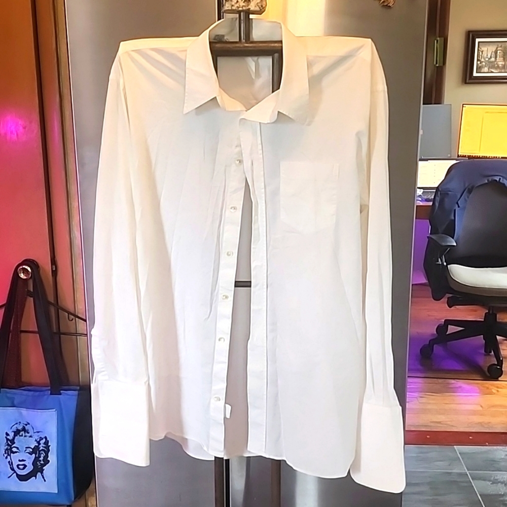 Men's Dolce & Gabbana French Cuff dress shirt, 17 1/2 neck, 34-35 sleeve